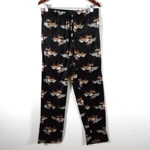 Eddie Bauer Fleece Lounge Pants Men's Size M Animal Print Pajama Sleep Pants